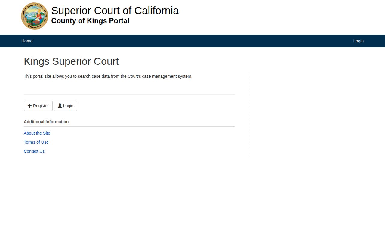 Kings County Superior Court criminal case disposition search